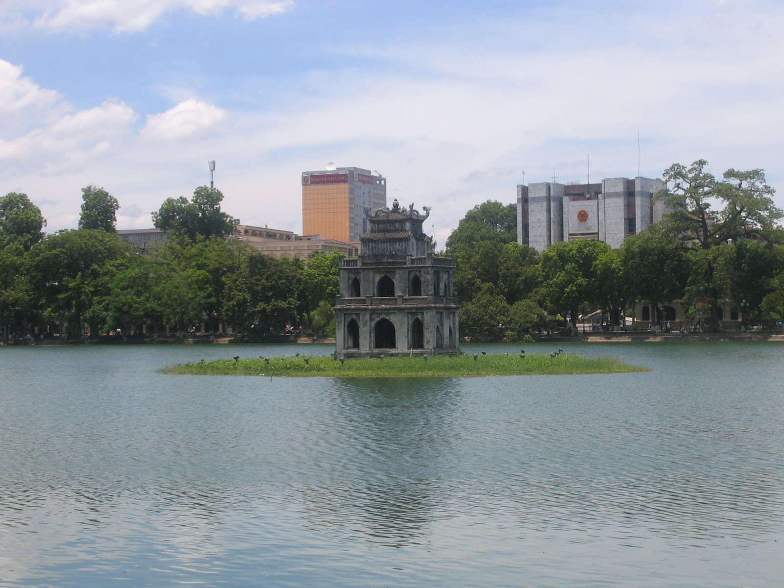 Hoan Kiem lake in central Hanoi