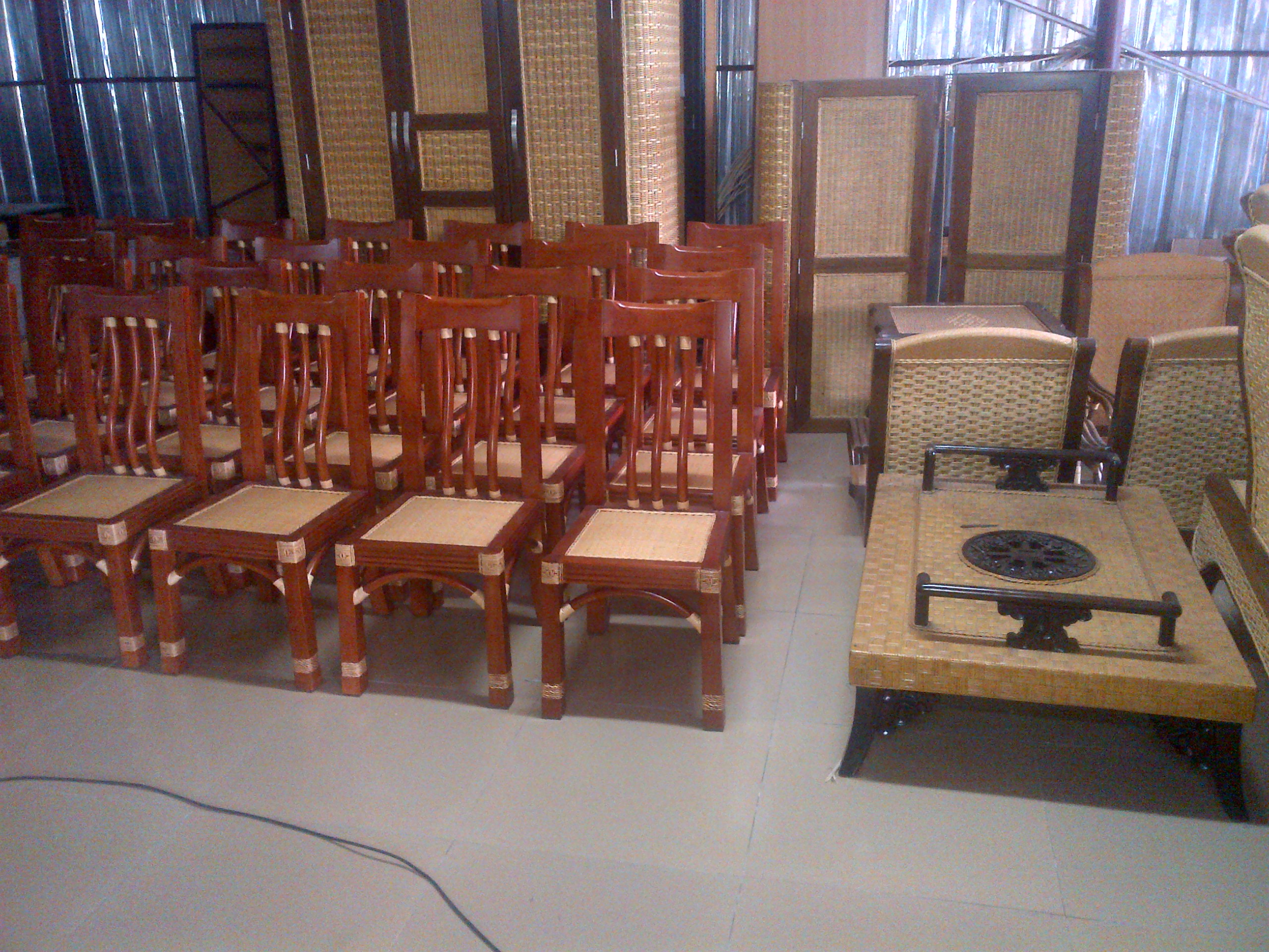 Rattan furniture ready for delivery to the Chinese market