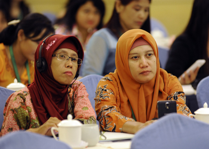 Participants at the training seminar